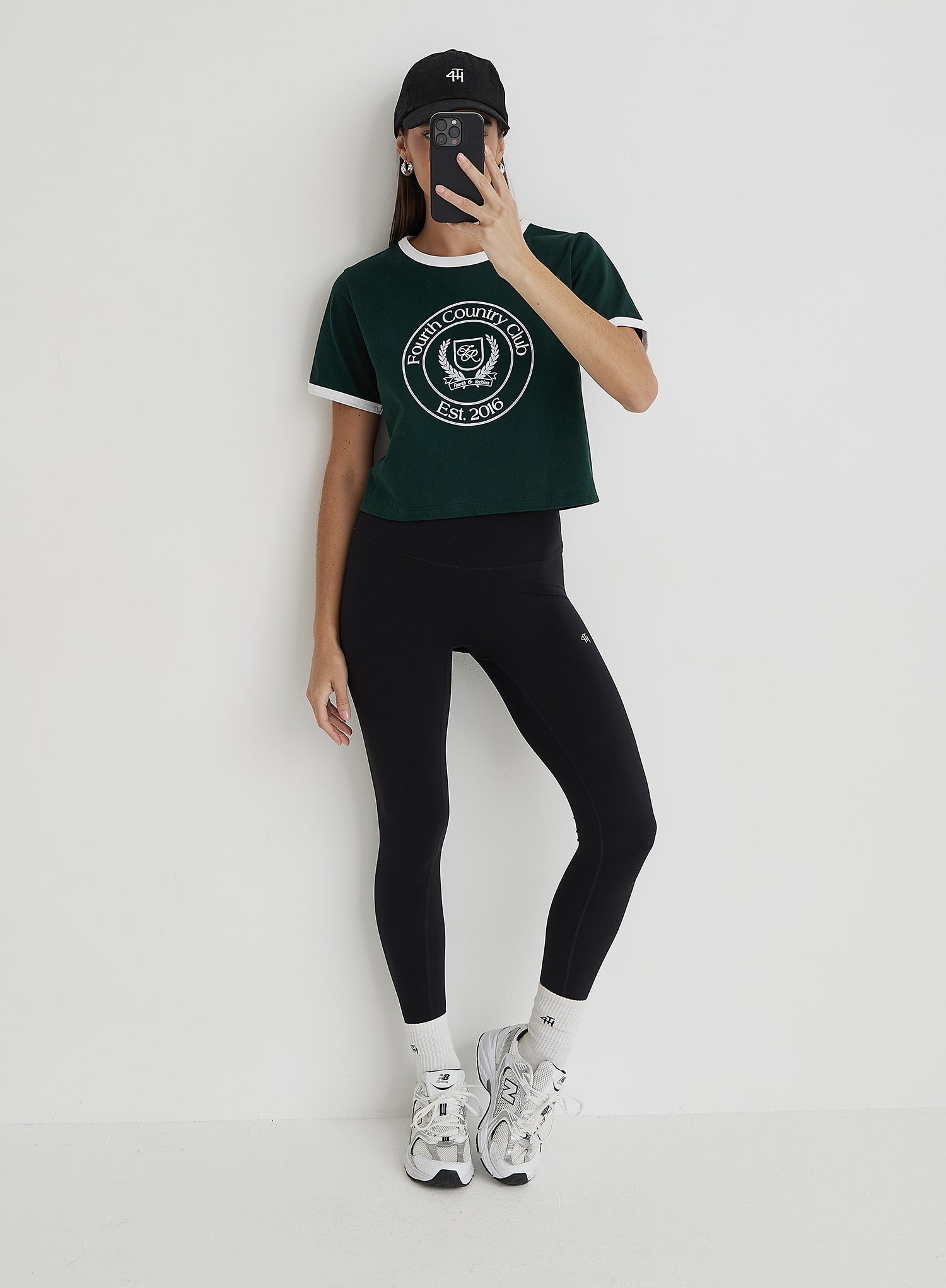 Green Fourth Country Club Cropped T-Shirt